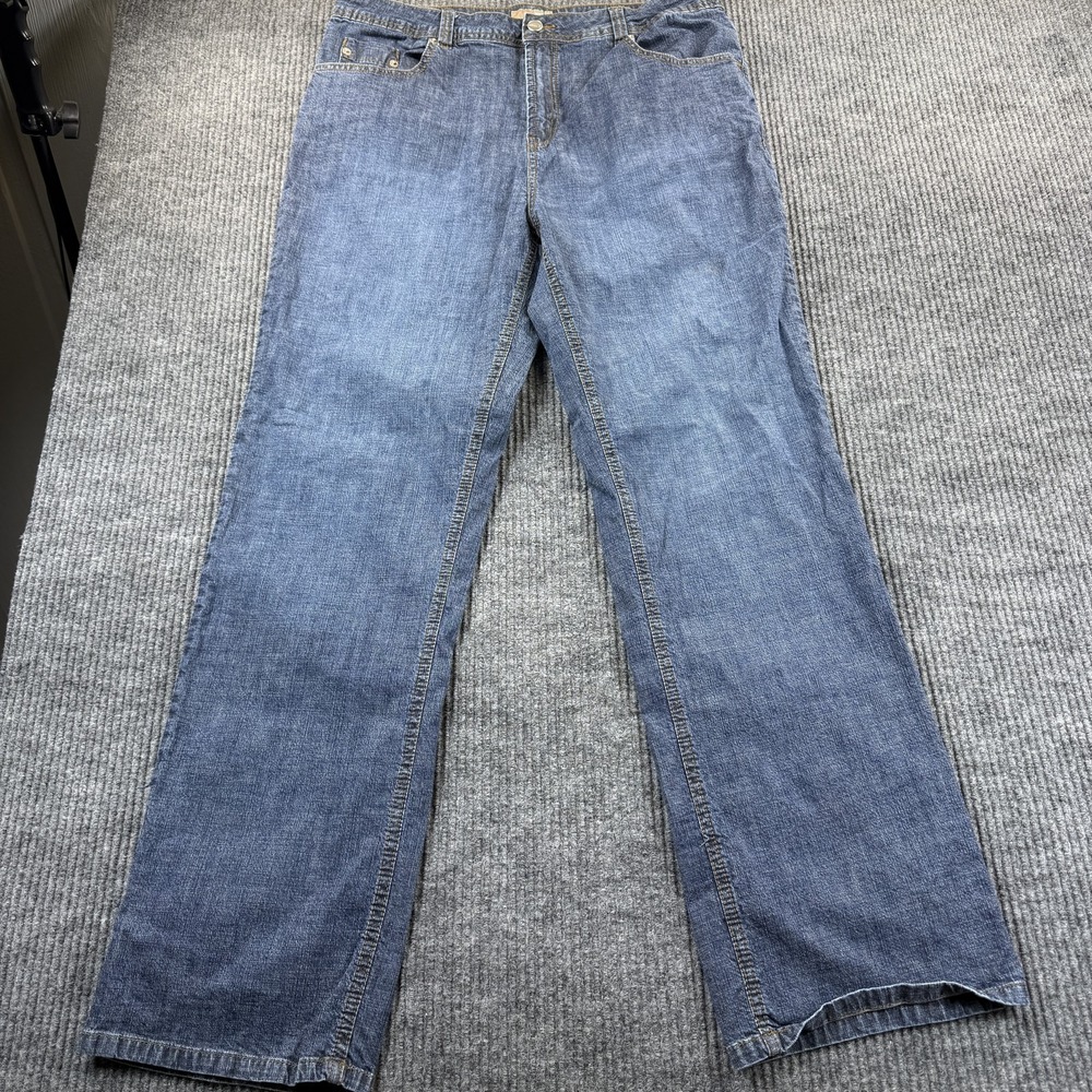 WearIt Straight Leg Jeans Womens 2.5 Blue Medium Wash Stretch‎ Denim 34x31 Pants